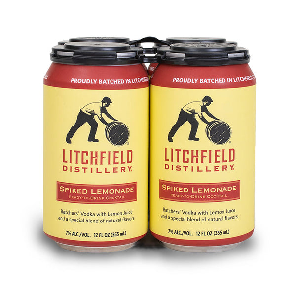 Litchfield Distillery "Spiked Lemonade" Cocktail Cans: 4-Pack